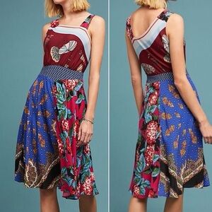 NWT Anthropologie Moulinette Soeurs Mildred Asymmetrical Dress size 8